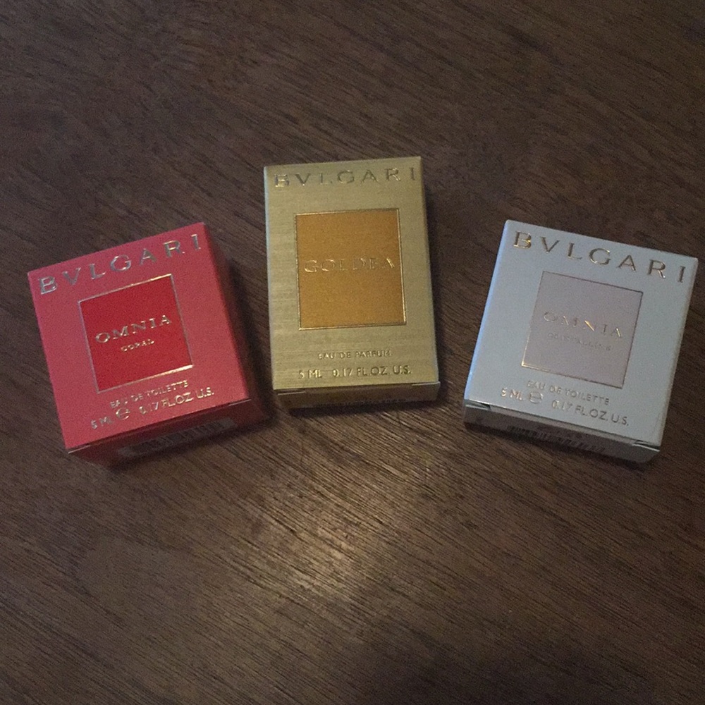 Mini Bulgari perfumes